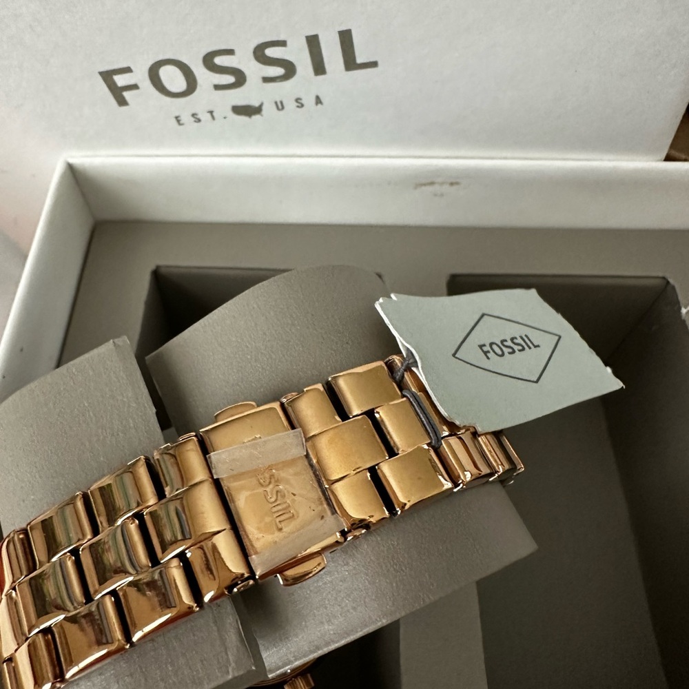 Fossil Gold-Tone Watch and Bracelet Set - Picture 5 of 10